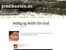 Tablet Screenshot of predikanten.no